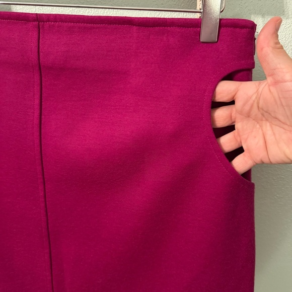 Diane Von Furstenberg Katinko Wool Fuchsia Magenta Mini Skirt Size 10 DVF - Picture 2 of 11
